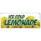 Signmission LEMONADE 1 BANNER SIGN lemonaid ice cold fresh homemade drinks food B-Lemonade 1 - alternate 1